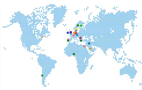 Map of OSCs around the world