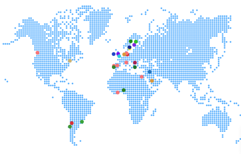 INOSC world map
